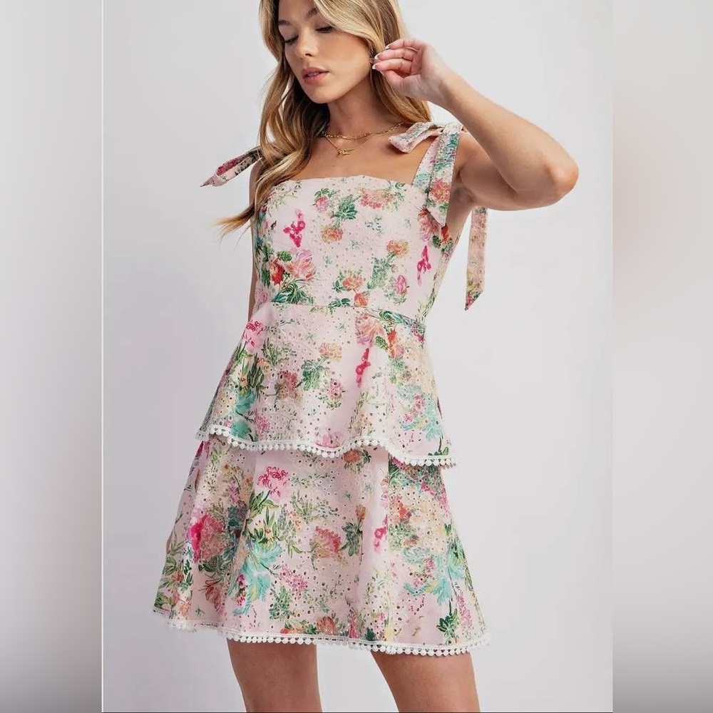 Sweet Generis floral eyelet dress